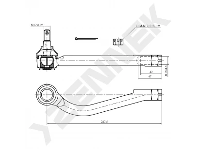 Tie rod end DTE0007