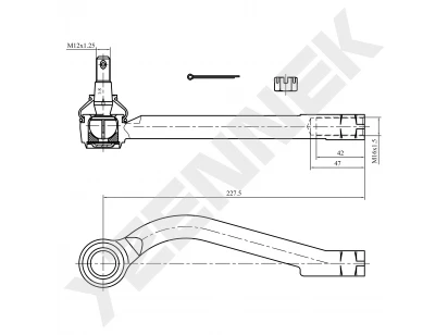 Tie rod end DTE0008