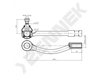 Tie rod end DTE0010