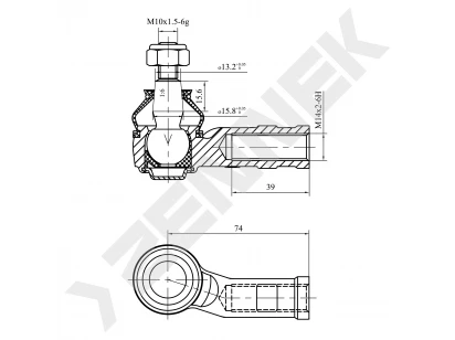 Tie rod end DTE0012