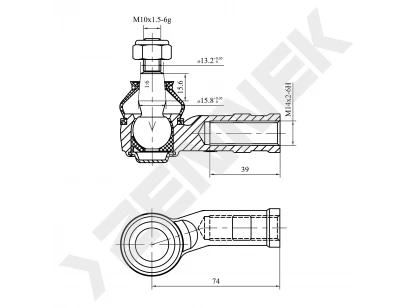 Tie rod end DTE0013