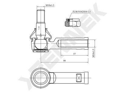 Tie rod end DTE0014