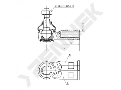 Tie rod end DTE0015