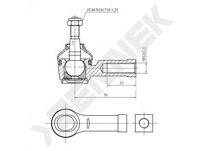 Tie rod end DTE0017