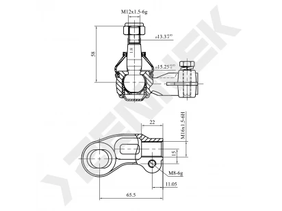 Tie rod end DTE0019