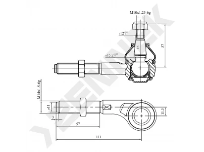 Tie rod end DTE0022