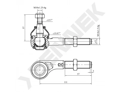 Tie rod end DTE0023