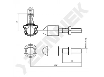 Tie rod end DTE0025