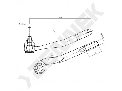 Tie rod end DTE0033