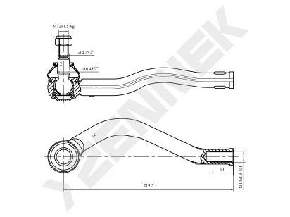 Tie rod end DTE0038