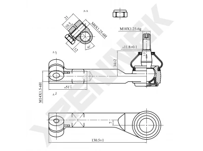 Tie rod end DTE0044