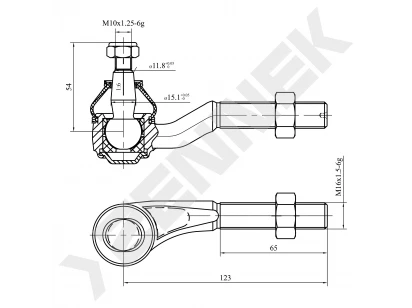 Tie rod end DTE0050