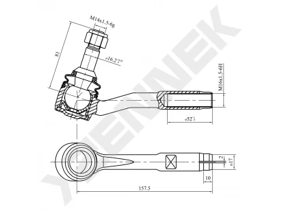 Tie rod end DTE0056