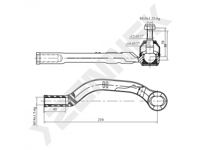 Tie rod end DTE0059