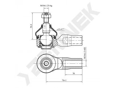 Tie rod end DTE0081