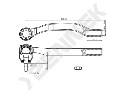 Tie rod end DTE0087