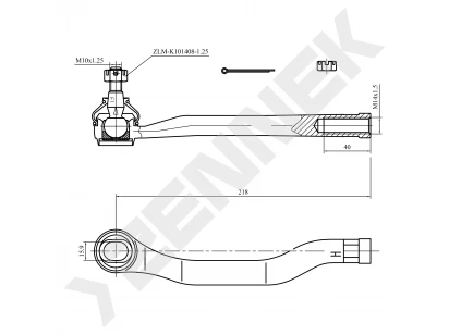 Tie rod end DTE0092