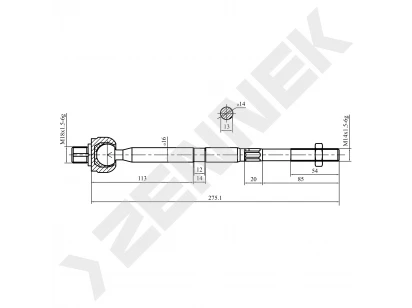 Tie rod DTR0026