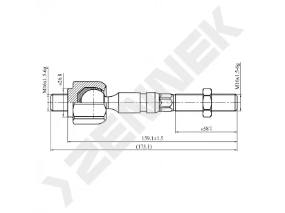 Tie rod DTR0040