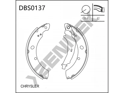Колодки тормозные барабанные DBS0137