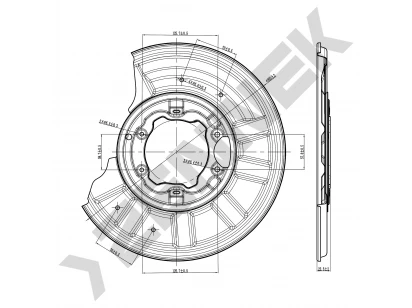 Brake disk protector DCD0001