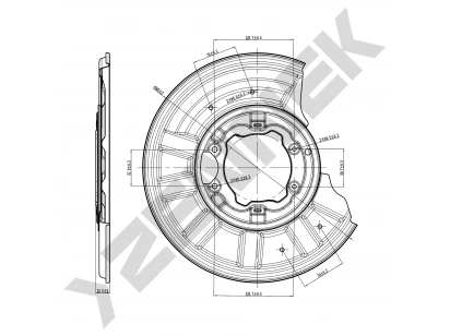Brake disk protector DCD0003
