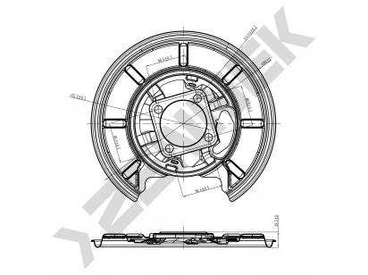 Brake disk protector DCD0012