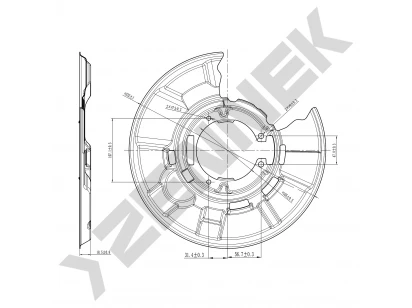 Brake disk protector DCD0018