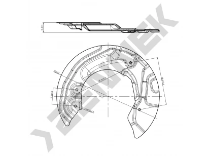 Brake disk protector DCD0020