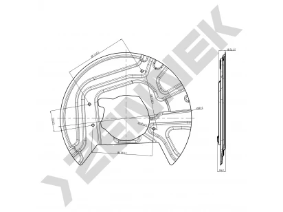 Brake disk protector DCD0022