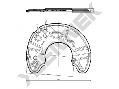 Brake disk protector DCD0025