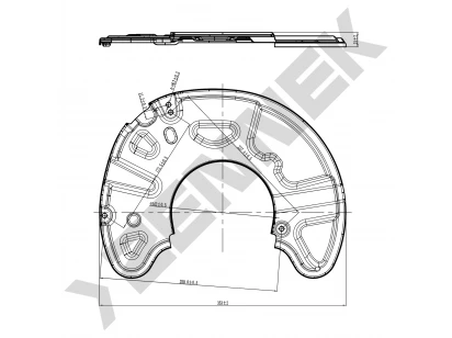 Brake disk protector DCD0028