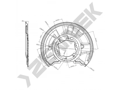 Brake disk protector DCD0030