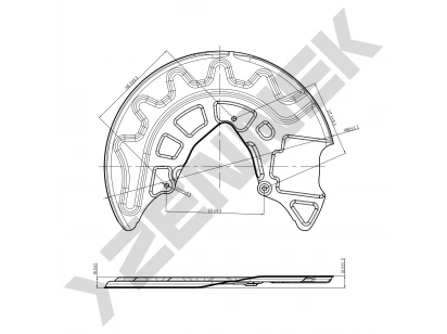 Brake disk protector DCD0031