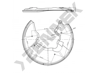 Brake disk protector DCD0033