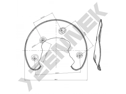 Brake disk protector DCD0034
