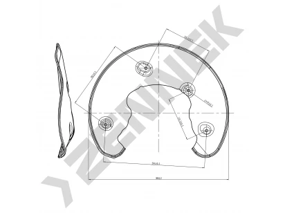 Brake disk protector DCD0035