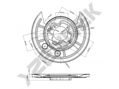 Brake disk protector DCD0042