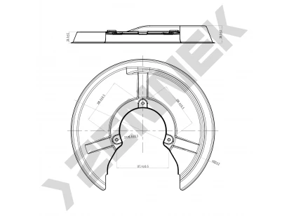 Brake disk protector DCD0044