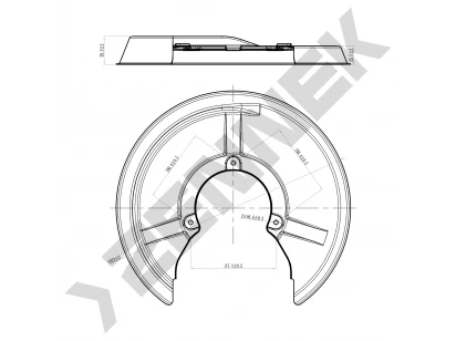 Brake disk protector DCD0062