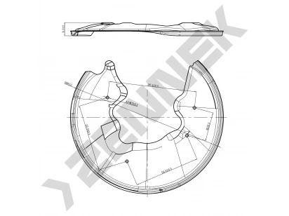 Brake disk protector DCD0063
