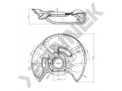 Brake disk protector DCD0067