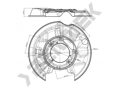 Brake disk protector DCD0068