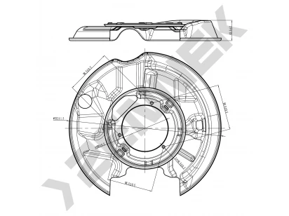 Brake disk protector DCD0072