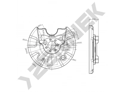 Brake disk protector DCD0074