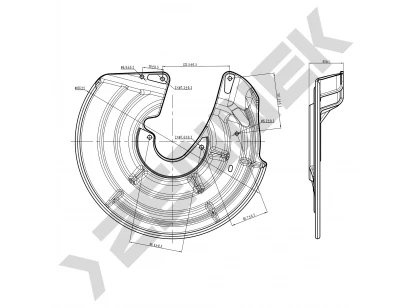 Brake disk protector DCD0075