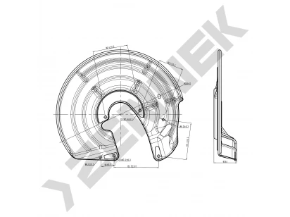 Brake disk protector DCD0076
