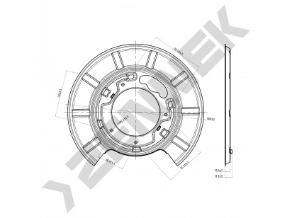 Brake disk protector DCD0077