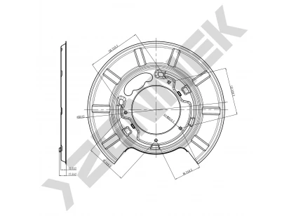 Brake disk protector DCD0078