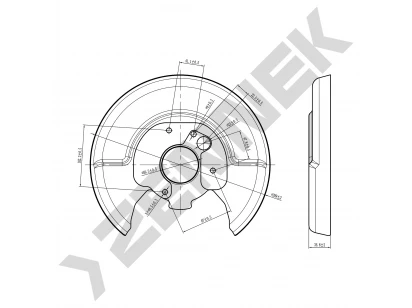 Brake disk protector DCD0092